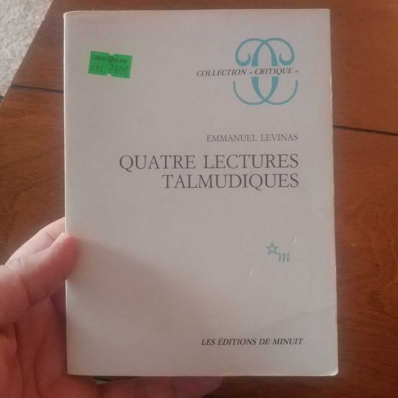 Quatre Lectures Talmudiques 