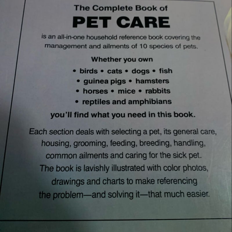 The Complete Book of Pet Care