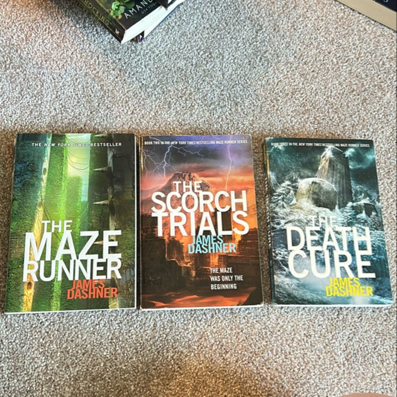 The Maze Runner; The Scorch Trial; The Death Cure (Books 1-3)