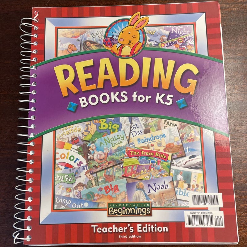 Kindergarten Beginnings Reading  Books for K5 Teacher’s Edition, 3rd Ed.