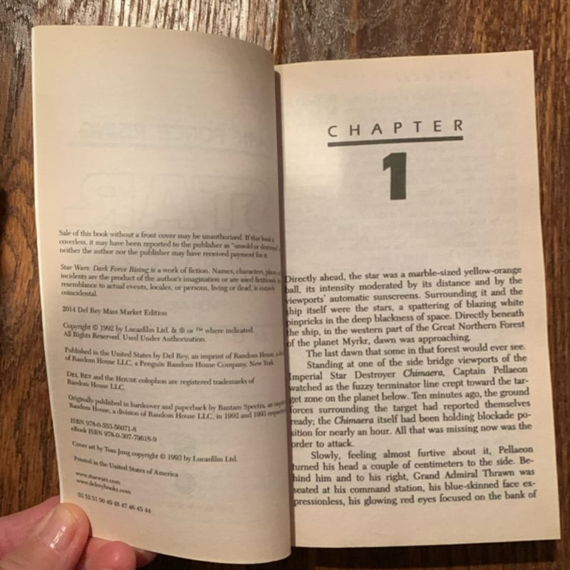 Star Wars: Thrawn Trilogy (Book II: Dark Force Rising)