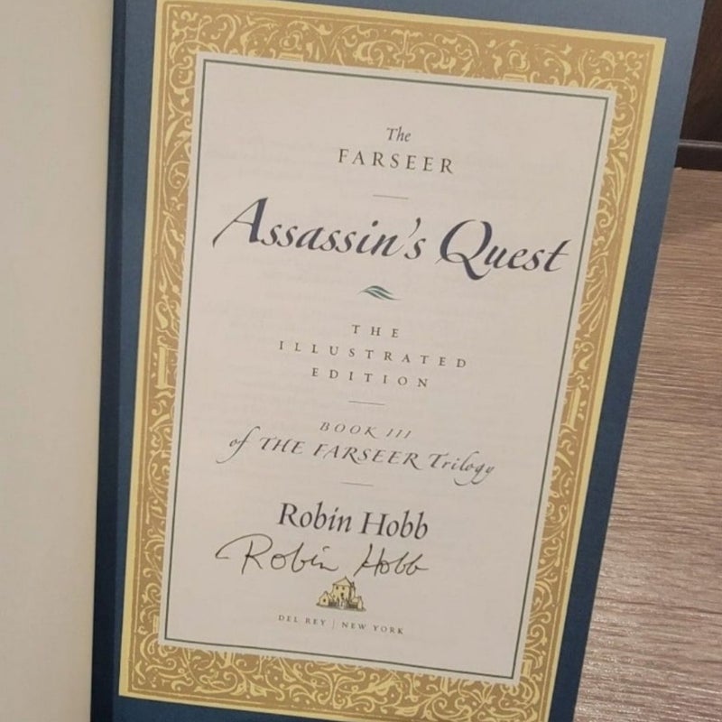 Hand SIGNED Assassin’s Apprentice Farseer Trilogy Illustrated Special Editions