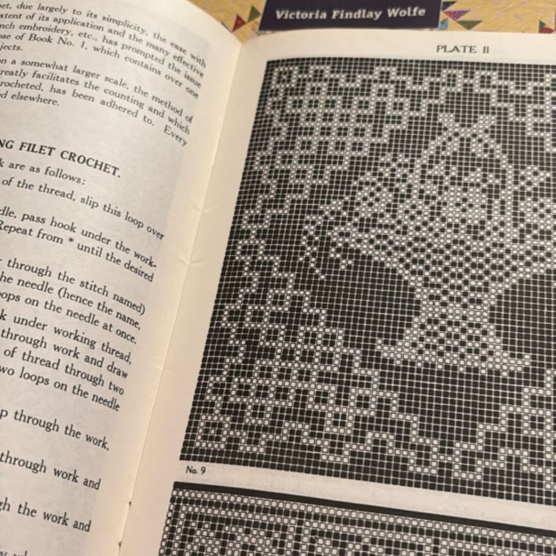 The New Filet Crochet Book, Number Two 1978 printing
