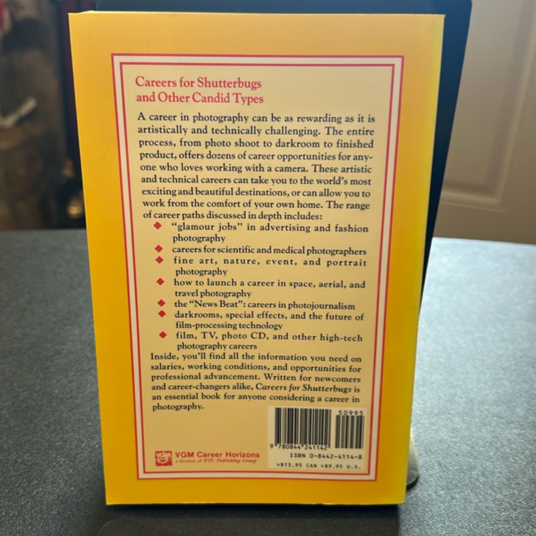 Careers for Shutterbugs and Other Candid Types by Cheryl McLean
