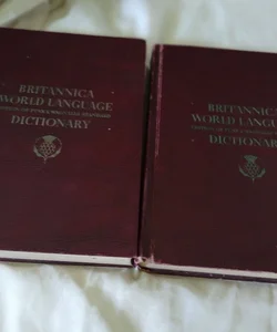 Britannica World Language Dictionary Voulume 1 and 2