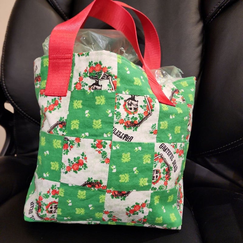 Grateful Dead patchwork tote