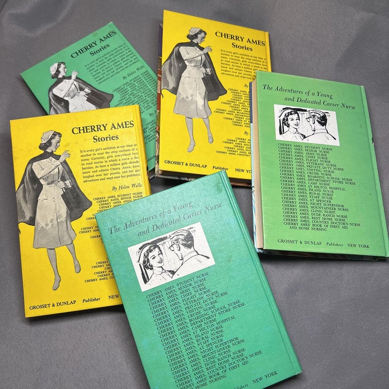 Set of Cherry Ames Books Vol 1-5
