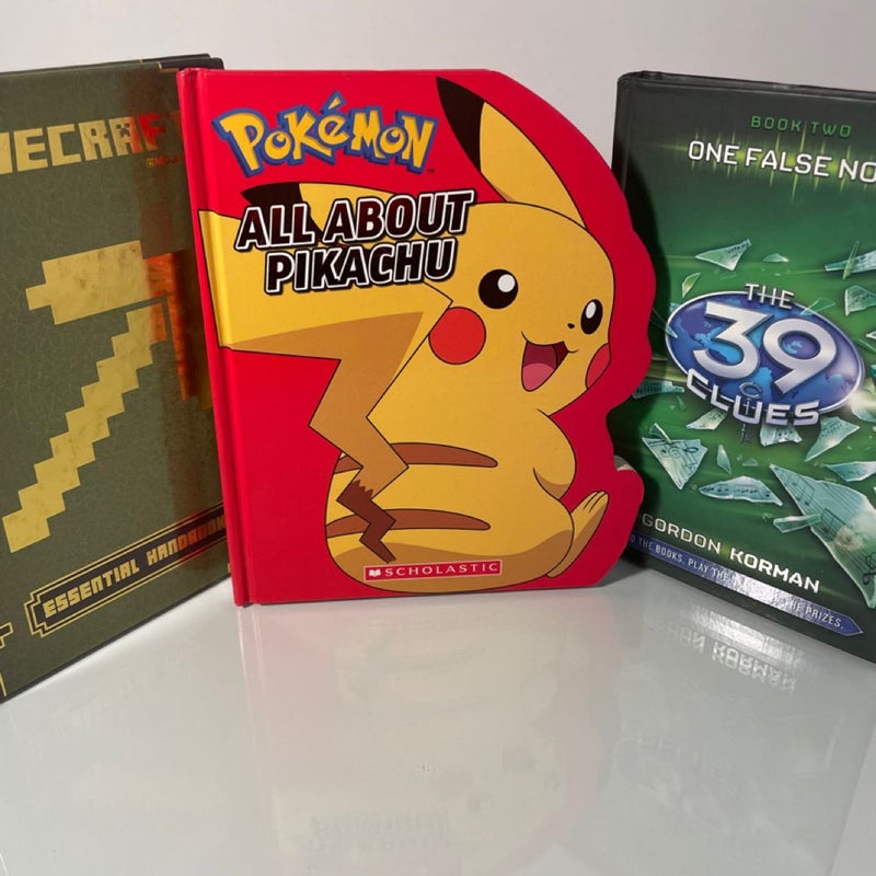 3 Gaming Books for Kids - Scholastic Hardcovers in Good or Great Condition