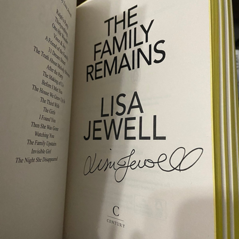 The Family Remains Waterstones Signed and Sprayed Edition