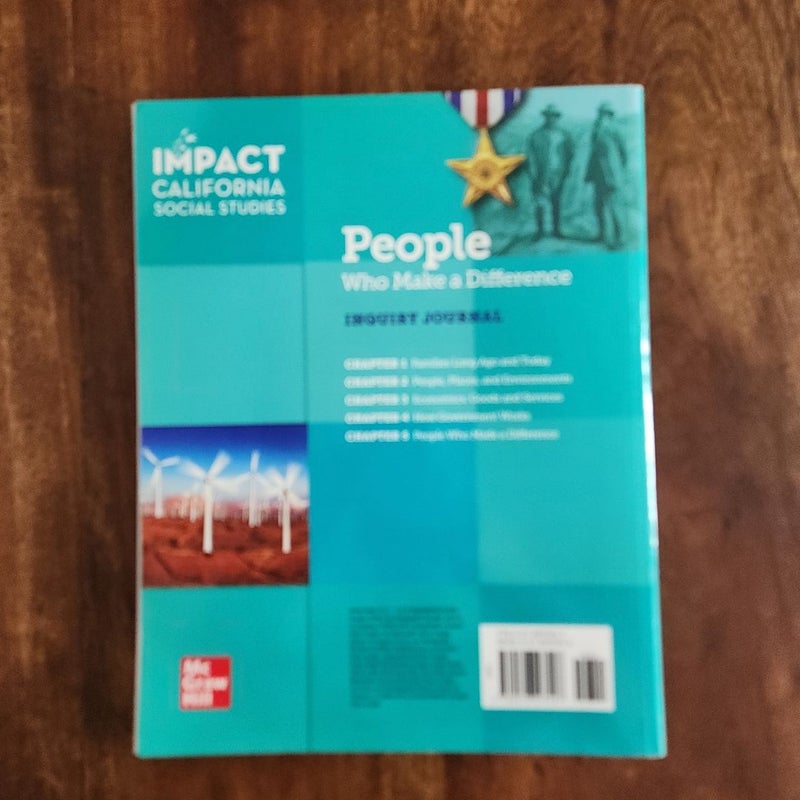 Impact California Social Studies Workbook Grade 2 2nd 