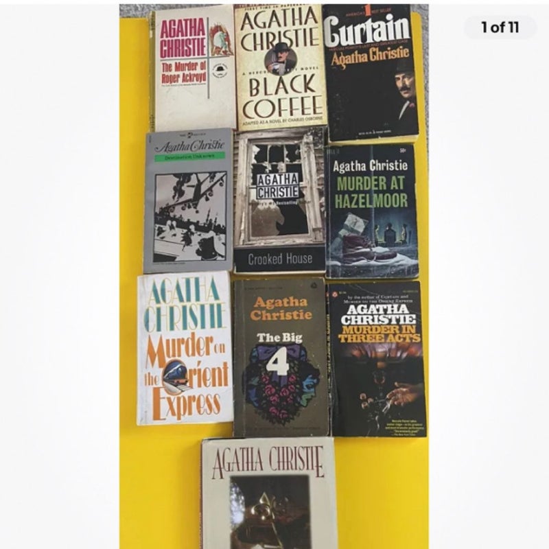 Lot Of 10 Agatha Christie Black Coffee Big 4 Crooked House Destination Unknown