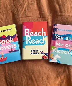 Book Lovers (SIGNED), Beach Read, You and Me on Vacation ILLUMICRATE special edition set 
