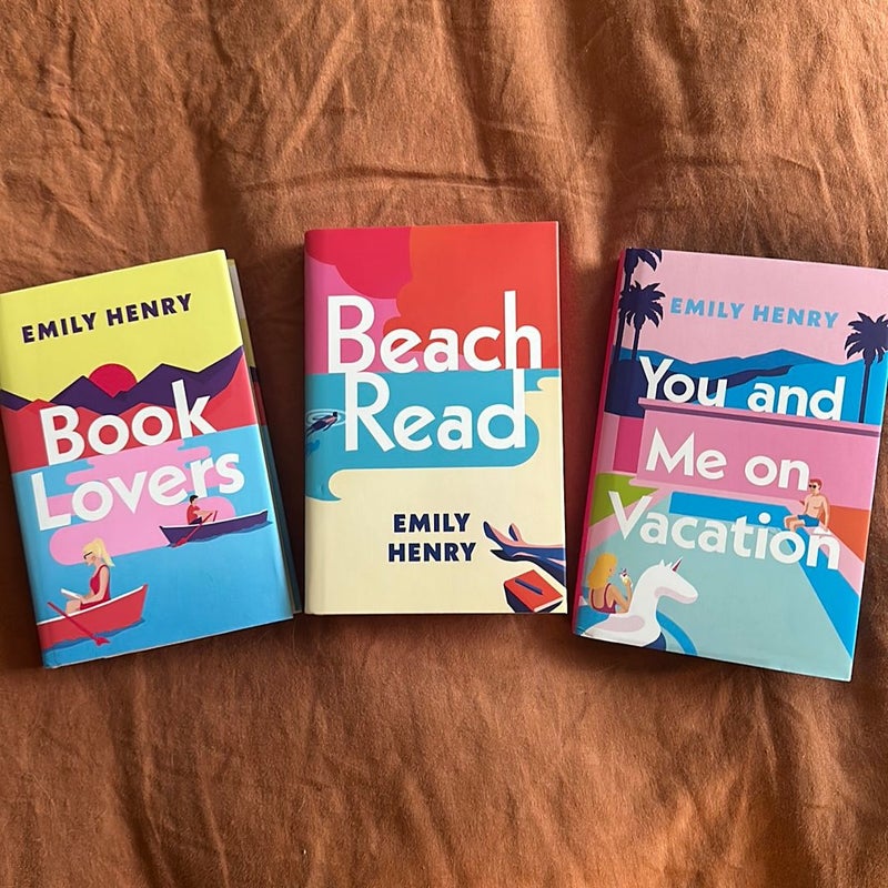 Book Lovers (SIGNED), Beach Read, You and Me on Vacation ILLUMICRATE special edition set 