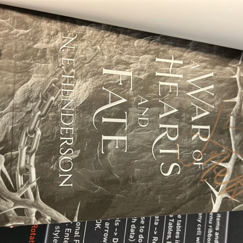 A War of Hearts and Fate - Signed