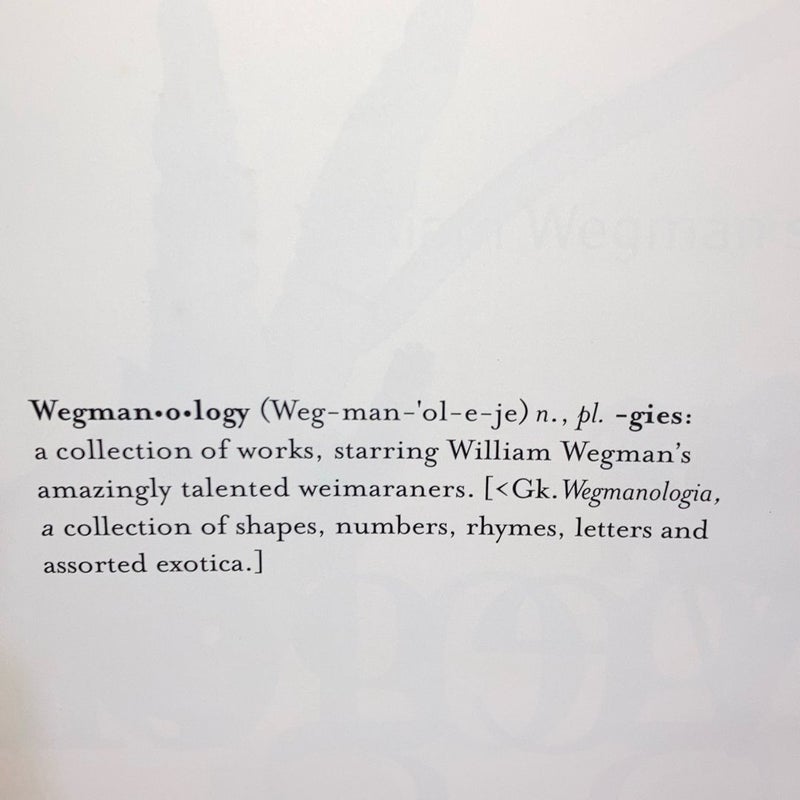 Wegmanology (2001, Hardcover)