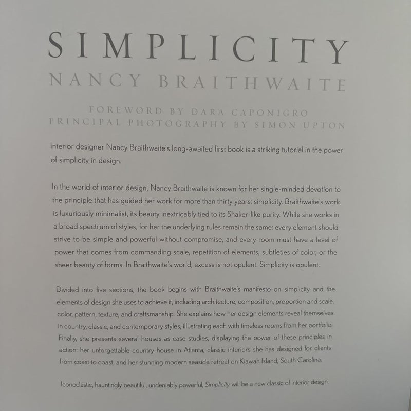 Nancy Braithwaite Simplicity