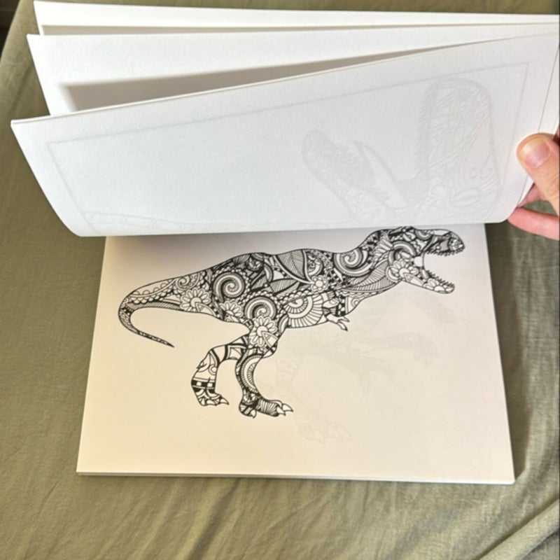 Dinosaur Coloring Book for Adults