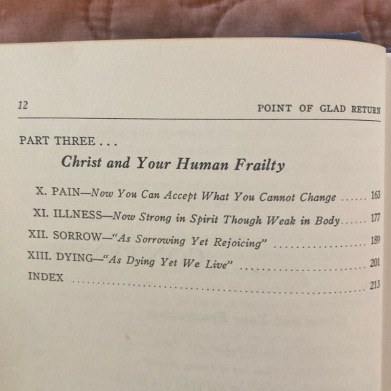 Point of Glad Return (1960 Edition)
