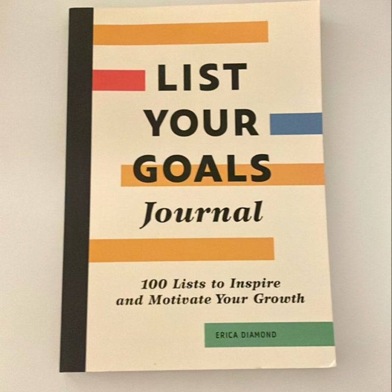 List Your Goals Journal