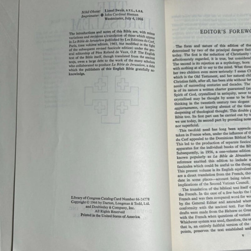 The Jerusalem Bible