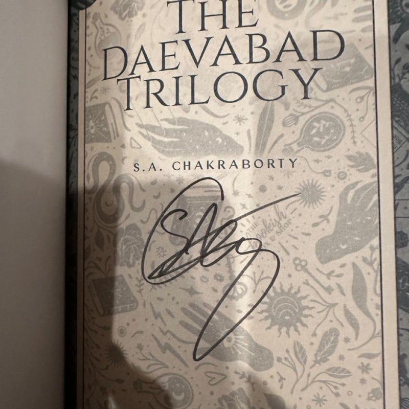 The Daevabad Trilogy bookishbox exclusive the city of brace the kingdom of copper, the empire of gold 