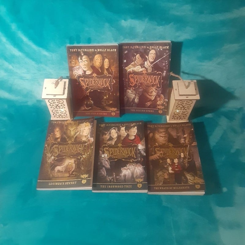 The Spiderwick Chronicles books 1,2,3,4,5 paperback book set