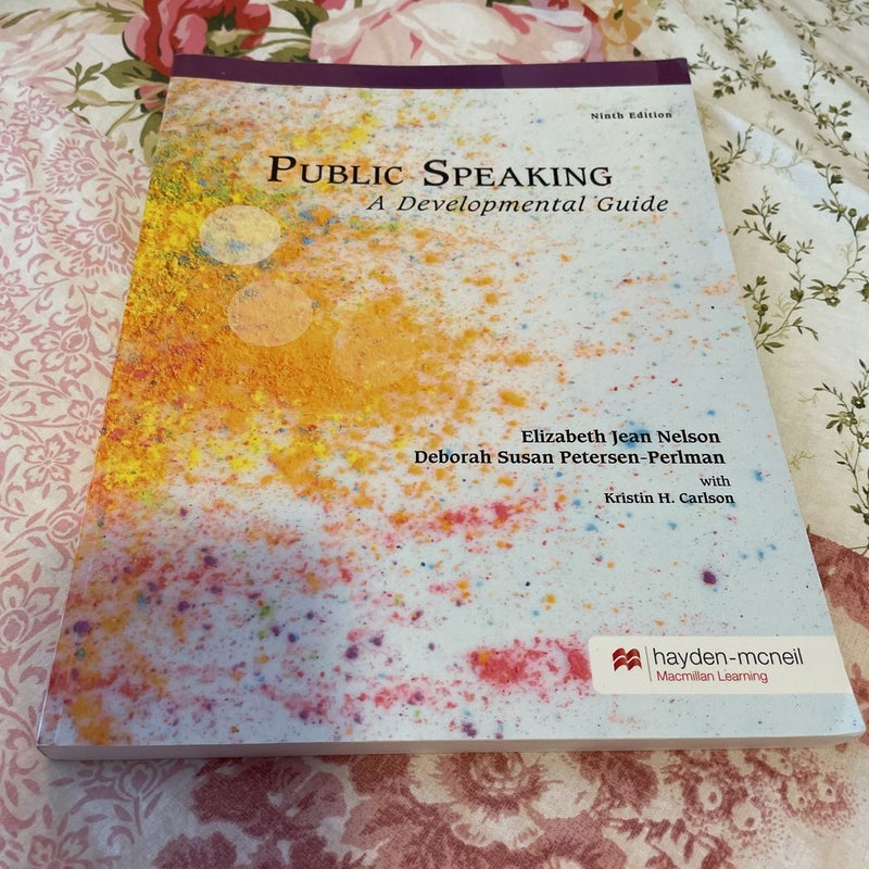 Public Speaking: A Developmental Guide