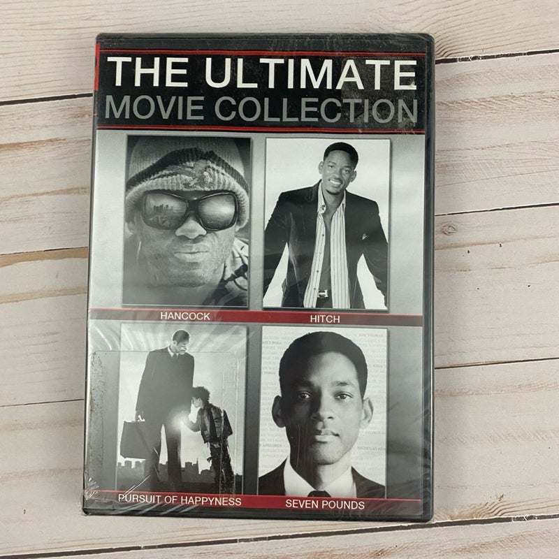 Will Smith Multi Feature 4- DVD Collection Hancock Hitch Seven Pounds Pursuit..