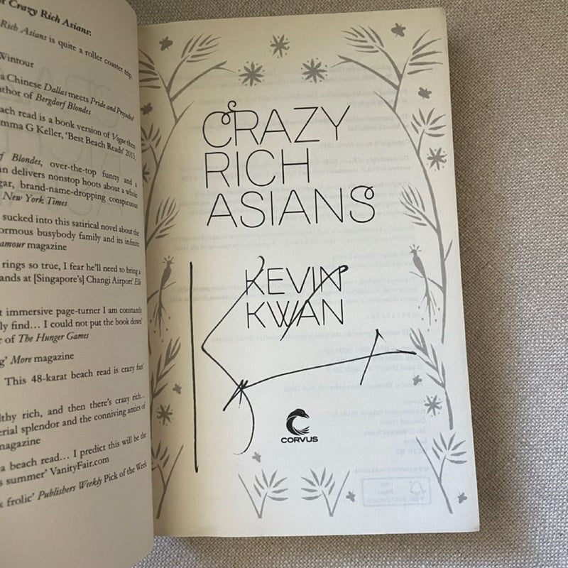 SIGNED Crazy Rich Asians