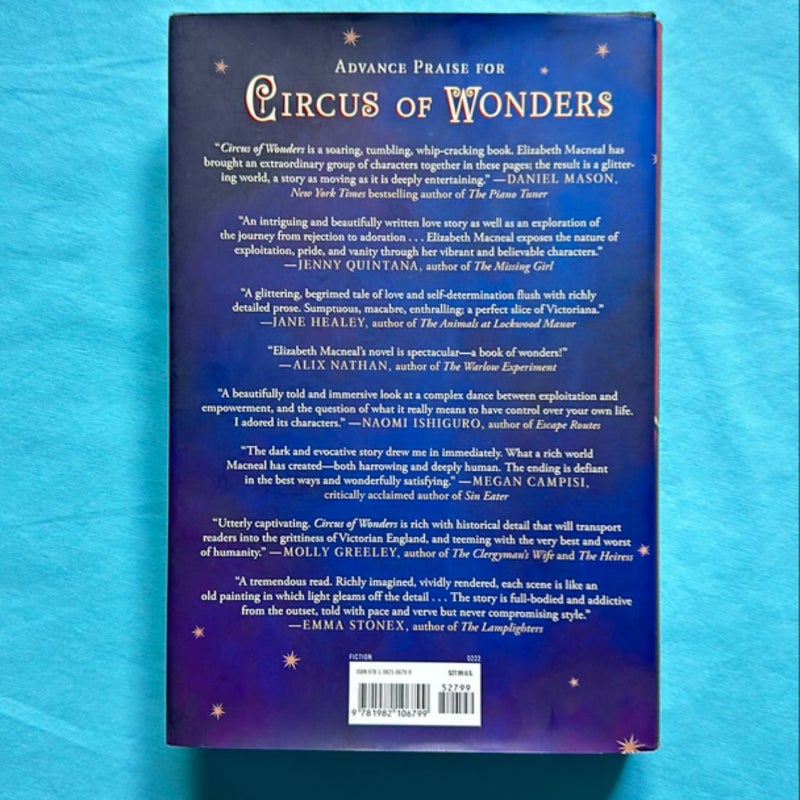 *signed book plate* Circus of Wonders