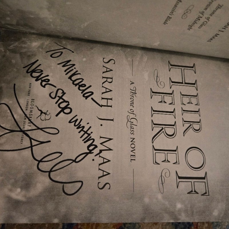 Signed 1st 1st Heir of Fire 