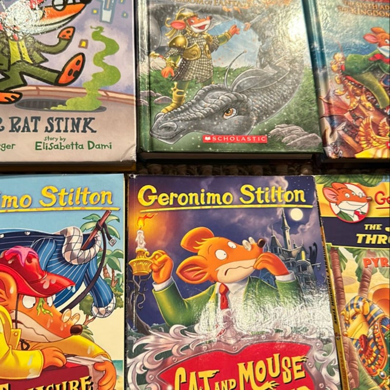 Lot of 6 paperback/hardback Geronimo Stilton books