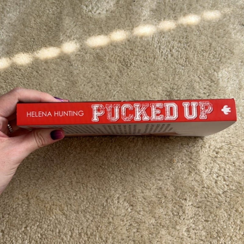 New SIGNED Pucked Up by Helena Hunting Paperback