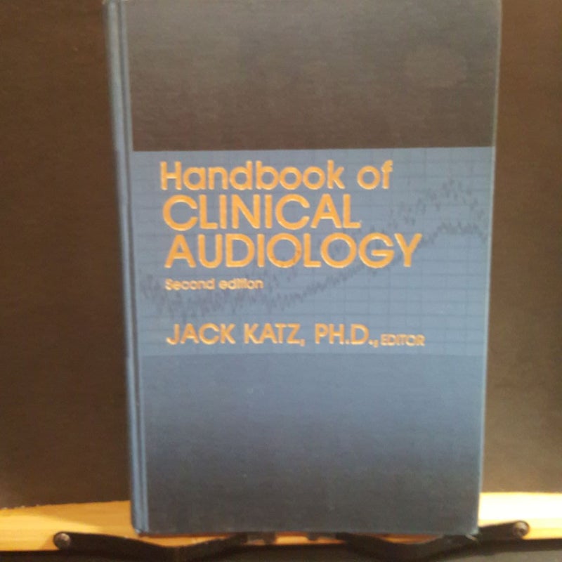 Handbook of clinical audiology