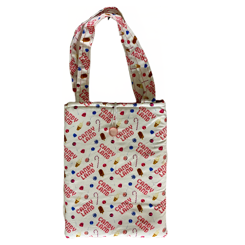 Book Sleeve Tote Bag with Handles