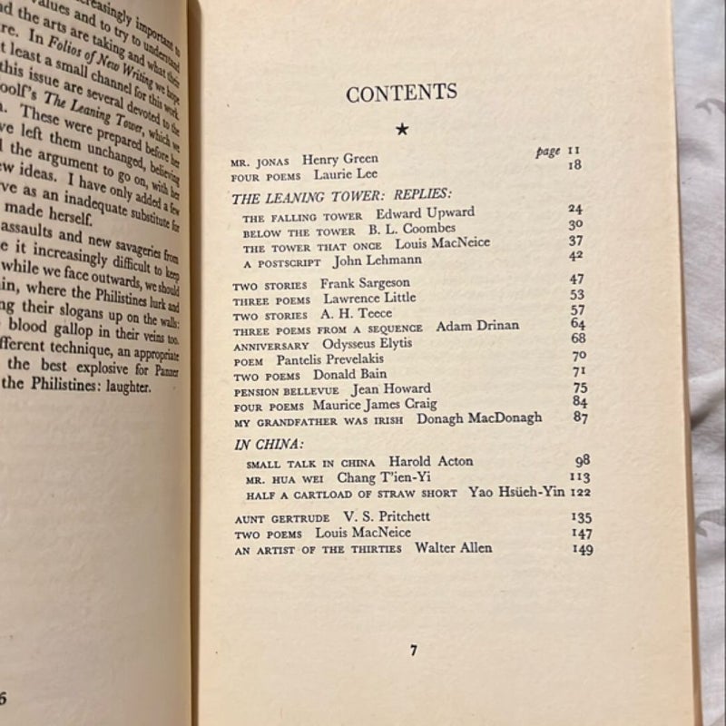 Folios of New Writing, Spring 1941