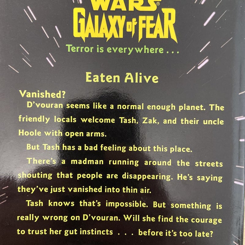 Star Wars Galaxy of Fear: Eaten Alive (First Edition First Printing)