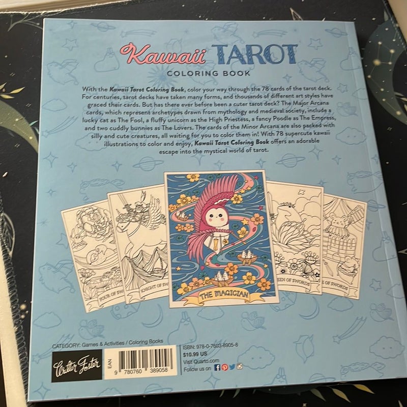 Kawaii Tarot Coloring Book