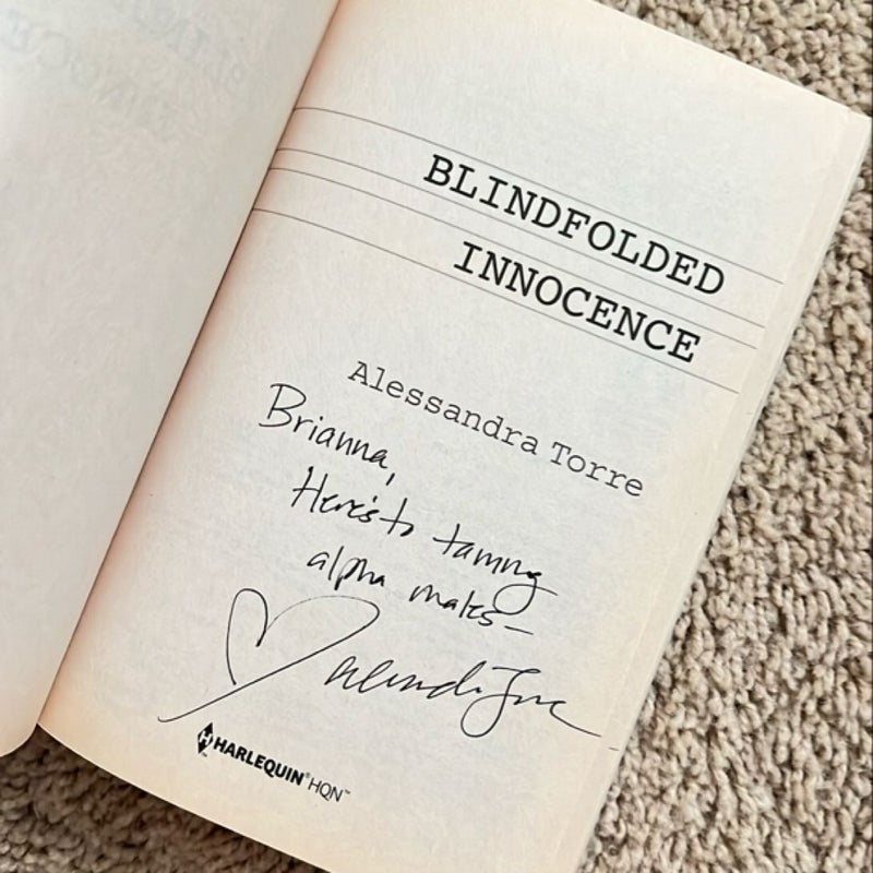 Blindfolded Innocence signed 