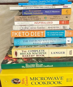 Lot of 12 “cook” books