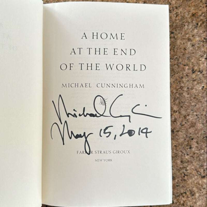 A Home at the End of the World (signed/first edition)