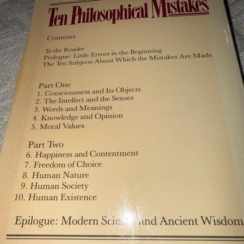 Ten Philosophical Mistakes