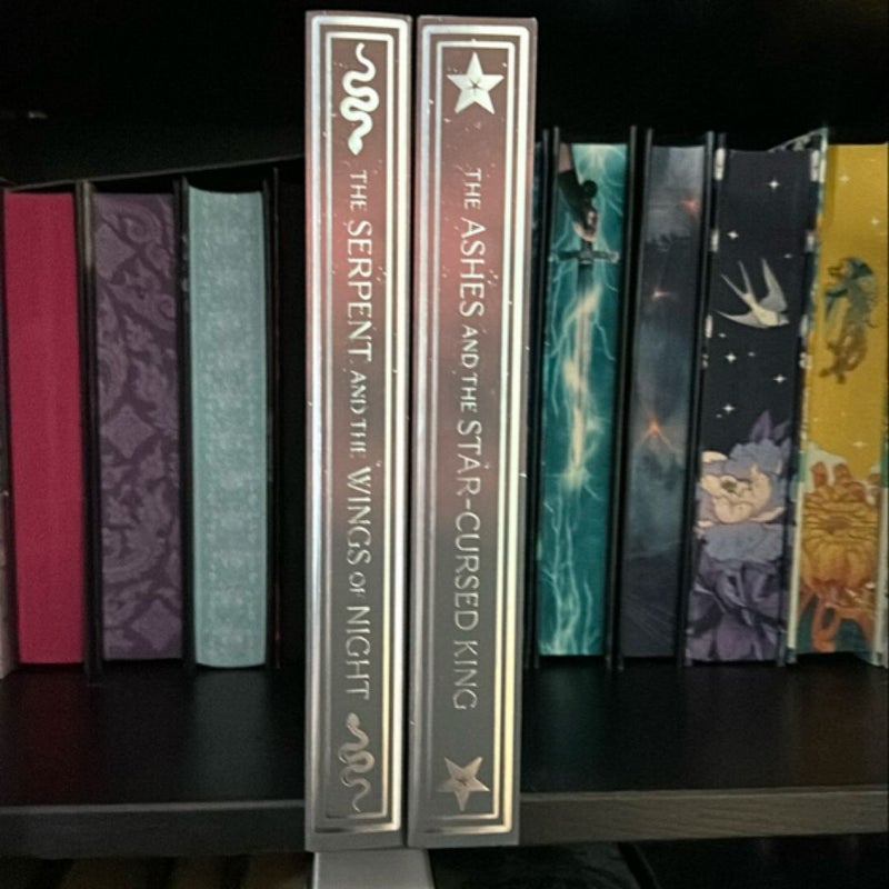 Crowns of Nyaxia Books 1 & 2 signed Arcane Society editions