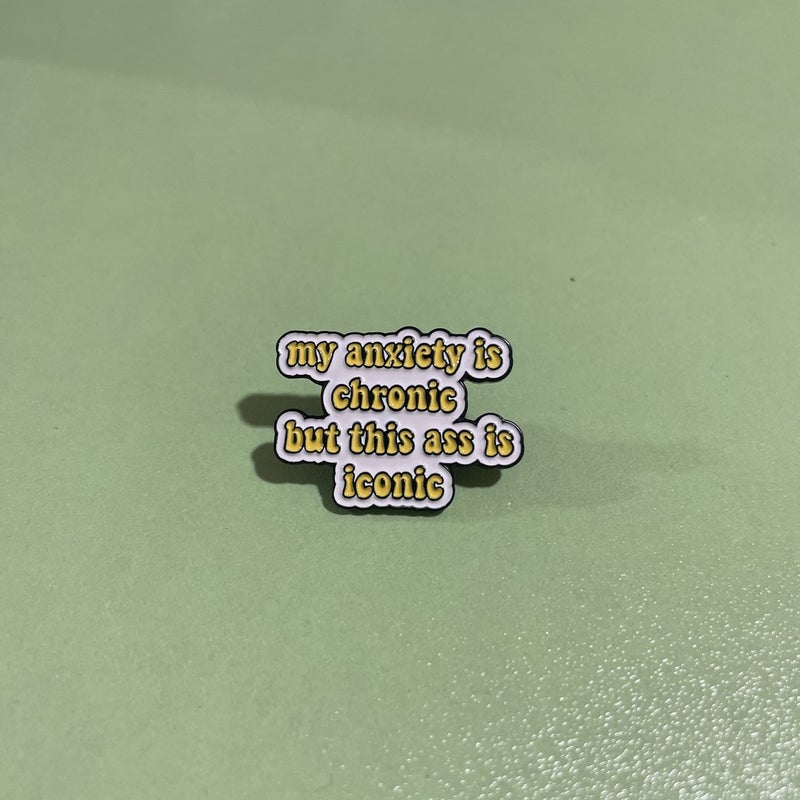 Quote Fun Enamel Pins Custom 'ART IS THERAPY 'Lapel Pin Shirt Bag 'Badge Jewelry Gift For Friends
