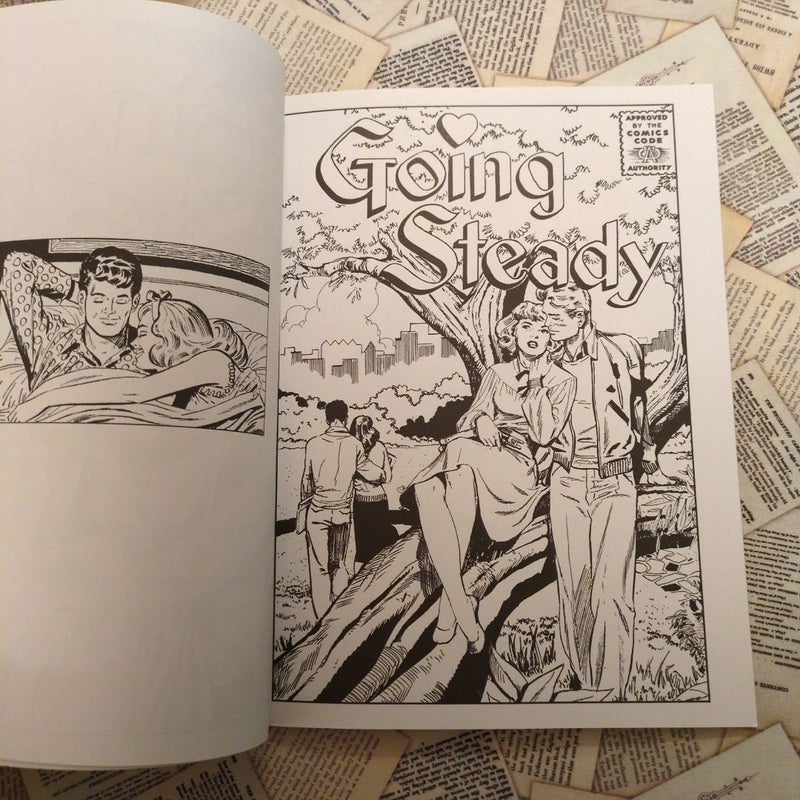 Vintage Romance Comic Book Covers Coloring Book