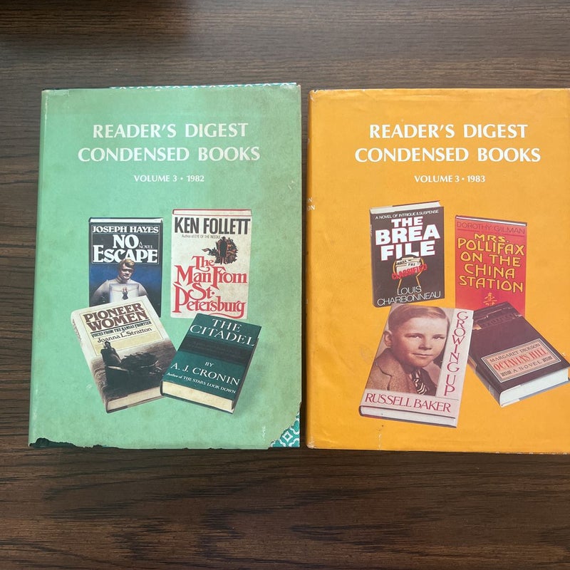 Readers Digest Condensed Novels  2/ $1.00
