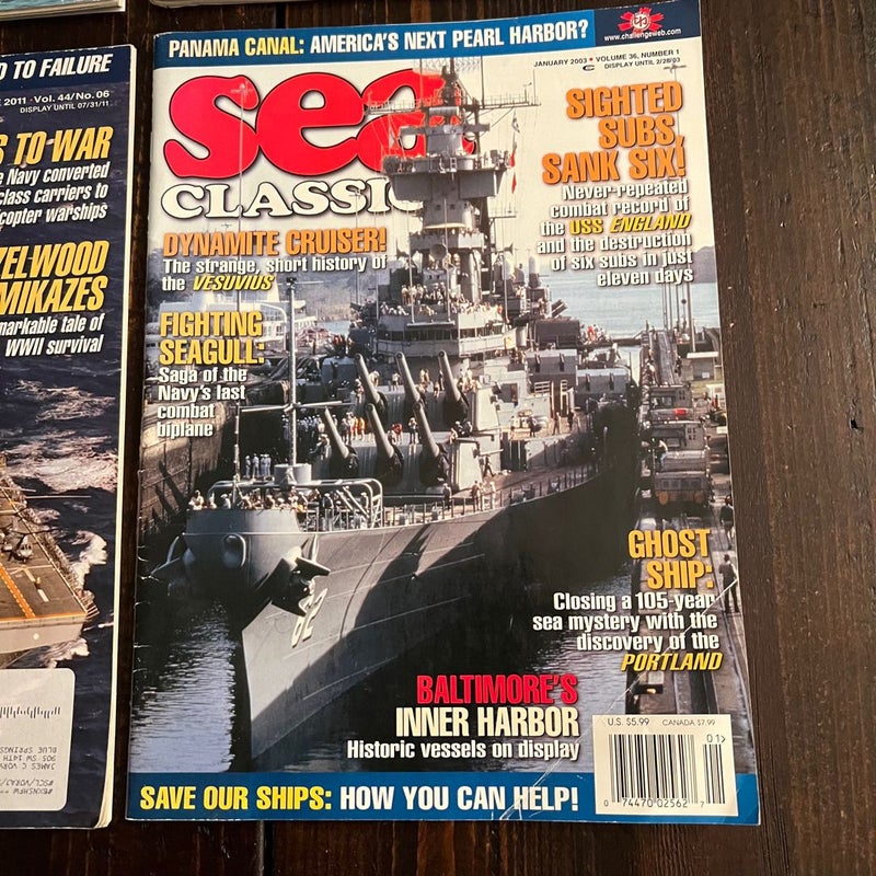 Sea Classics Magazines Set of 4