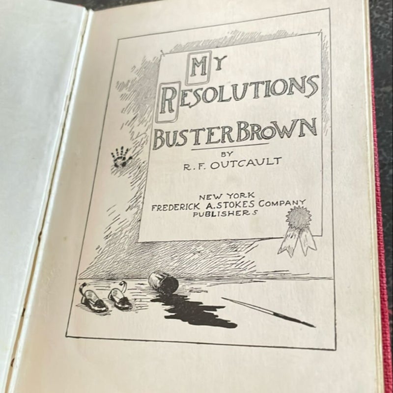 Buster Brown My Resolutions 1906