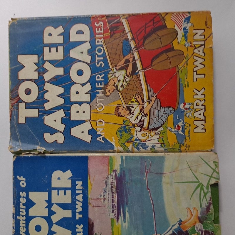 Tom Sawyer hardcovers 1922 1924 w sleeves 3 books