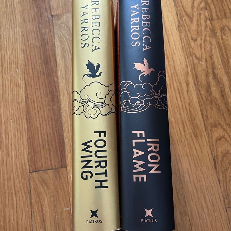 Australian exclusive editions of Fourth Wing & Iron Flame